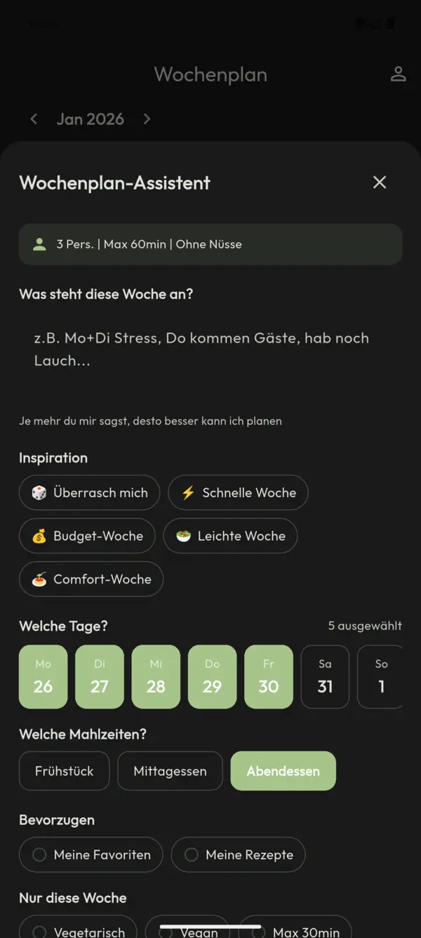 KI Rezeptgenerierung