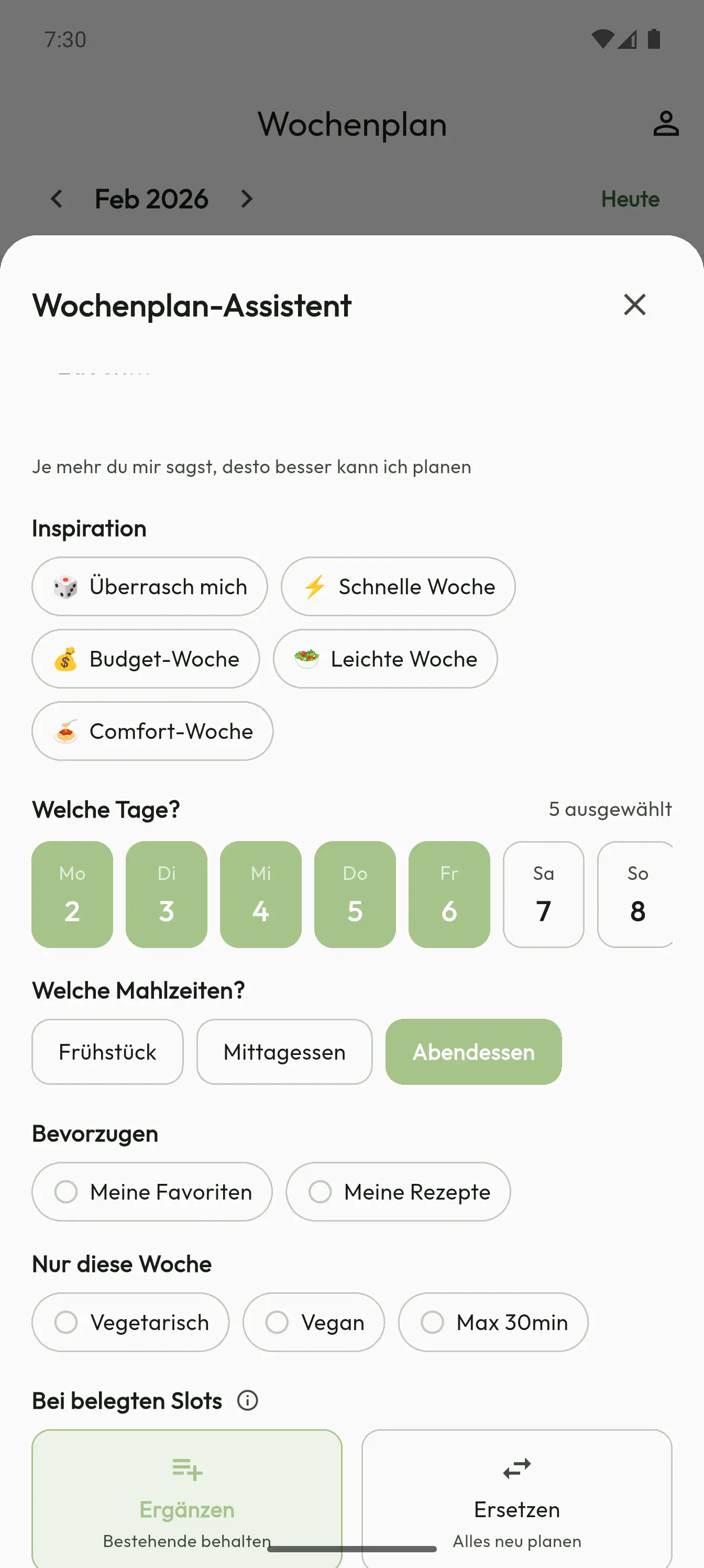 KI-Wochenplaner Assistent